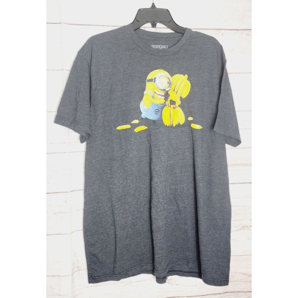 Despicable Me 2 Graphic 2XL Crew Neck Gray T-Shirt